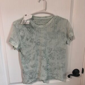 Lululemon Active T-Shirt Tie Dye Breathable Athletic Top Short Sleeve Preowned S